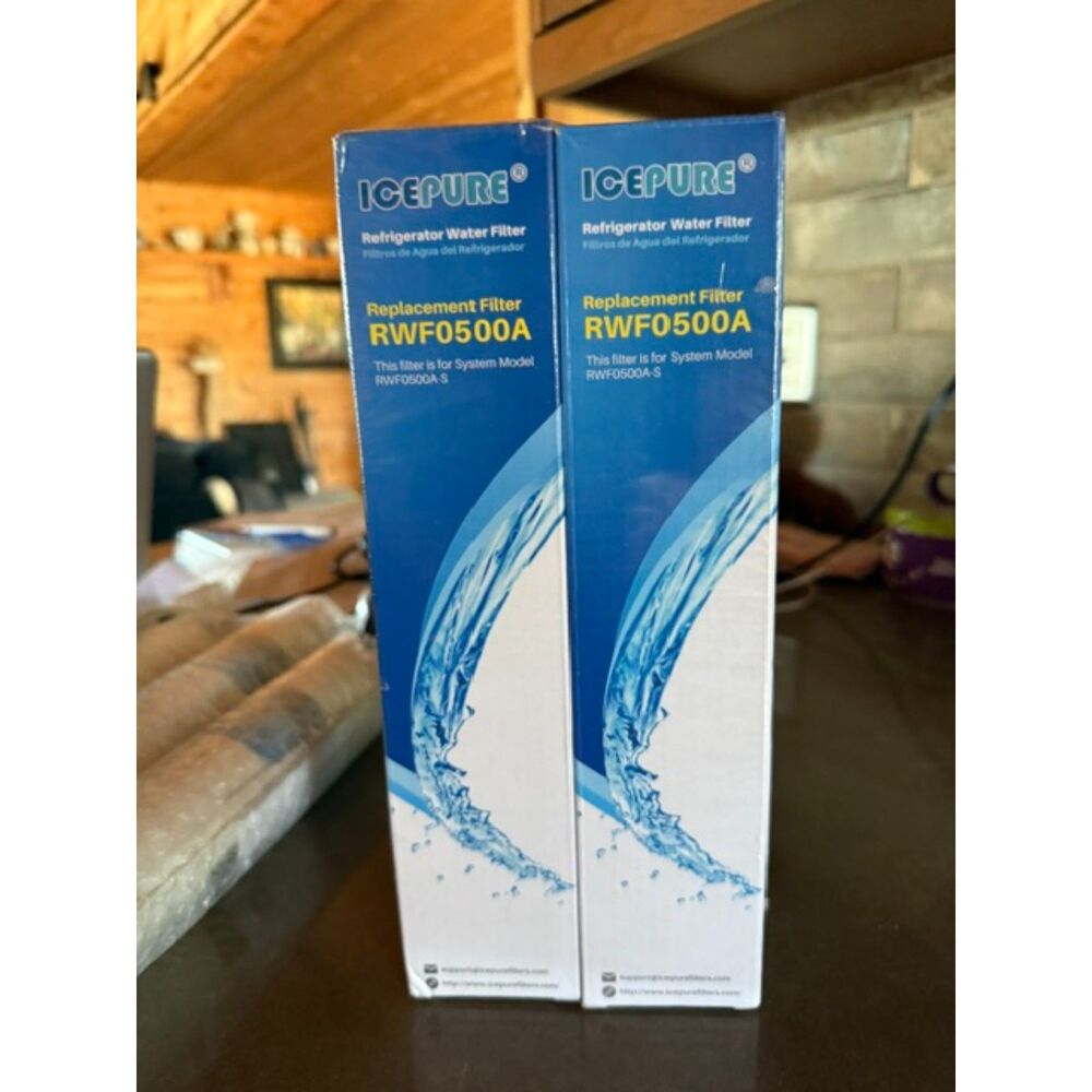 Icepure Refrigerator Water Filter Replacement RWF0500A 2 pk NEW Ice Pure